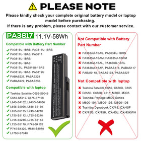 Fancy Buying battery top label close-up displaying model and safety markings for confident fit