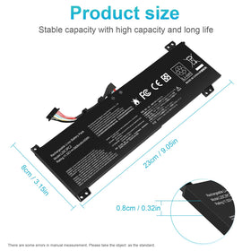 Fancy Buying battery top view with printed labels and safe certification benefits