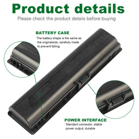 Fancy Buying battery top view displaying six-cell design and sturdy build
