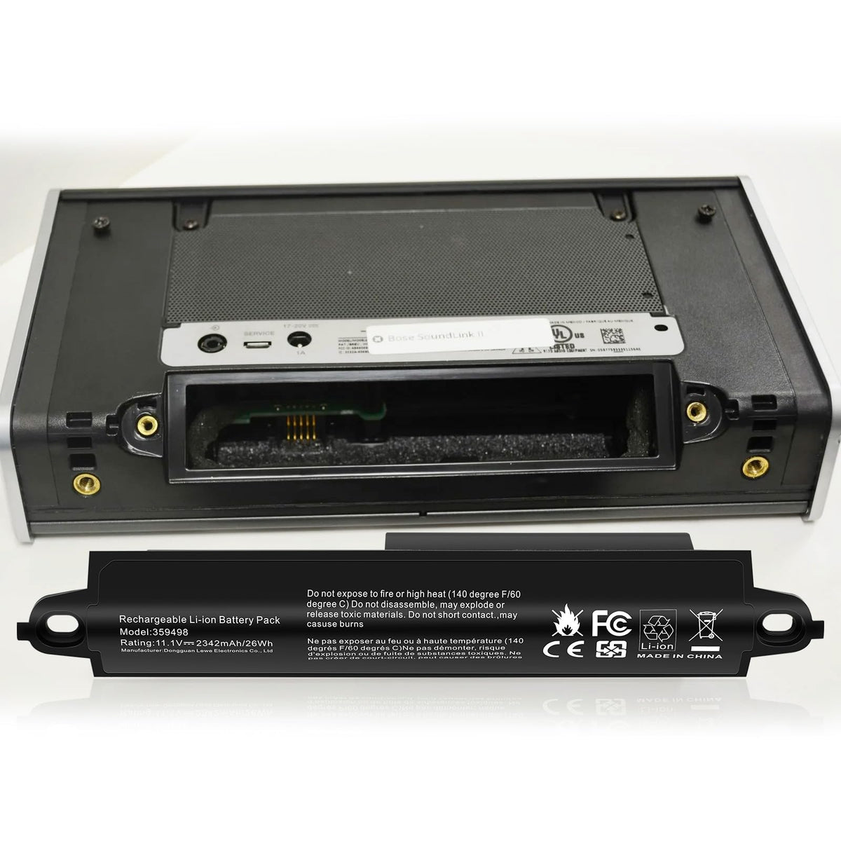 Fancy Buying battery label detail showing voltage and capacity for correct match