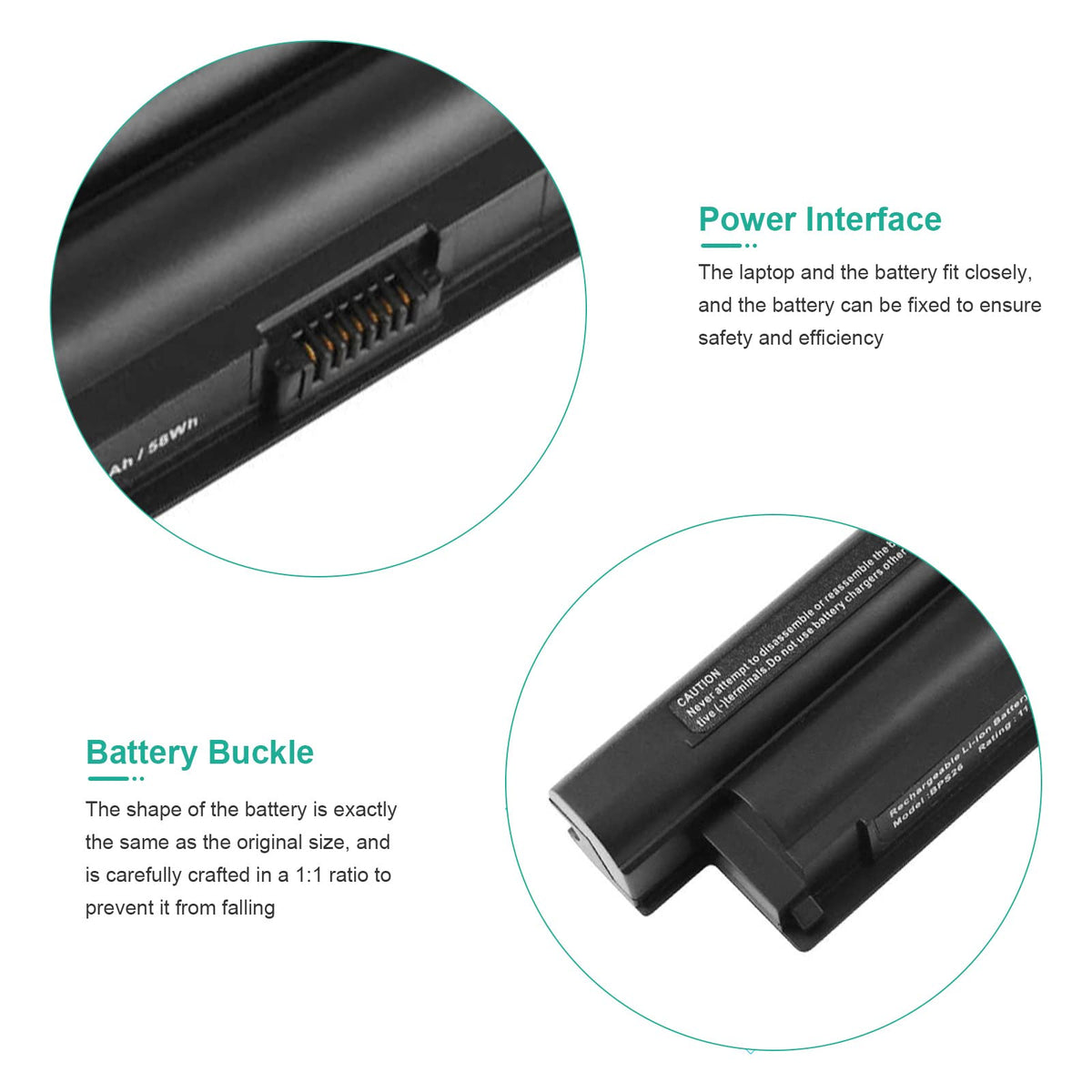 Fancy Buying side view revealing six-cell layout and solid construction for durability