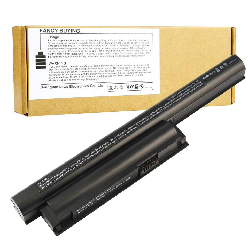 Fancy Buying battery front packaging shows model and capacity for quick identification