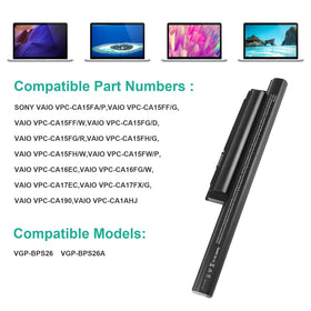 Fancy Buying battery installed in VAIO laptop illustrating correct fit and easy swap
