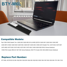 Fancy Buying BTY-M6L size comparison with ruler to demonstrate dimensions and fitment confidence