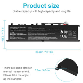 Fancy Buying BTY-M6M battery connector view highlights easy install for MSI laptops