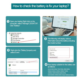 Fancy Buying C21N1347 battery in-use compatibility confirms Asus X555 fit