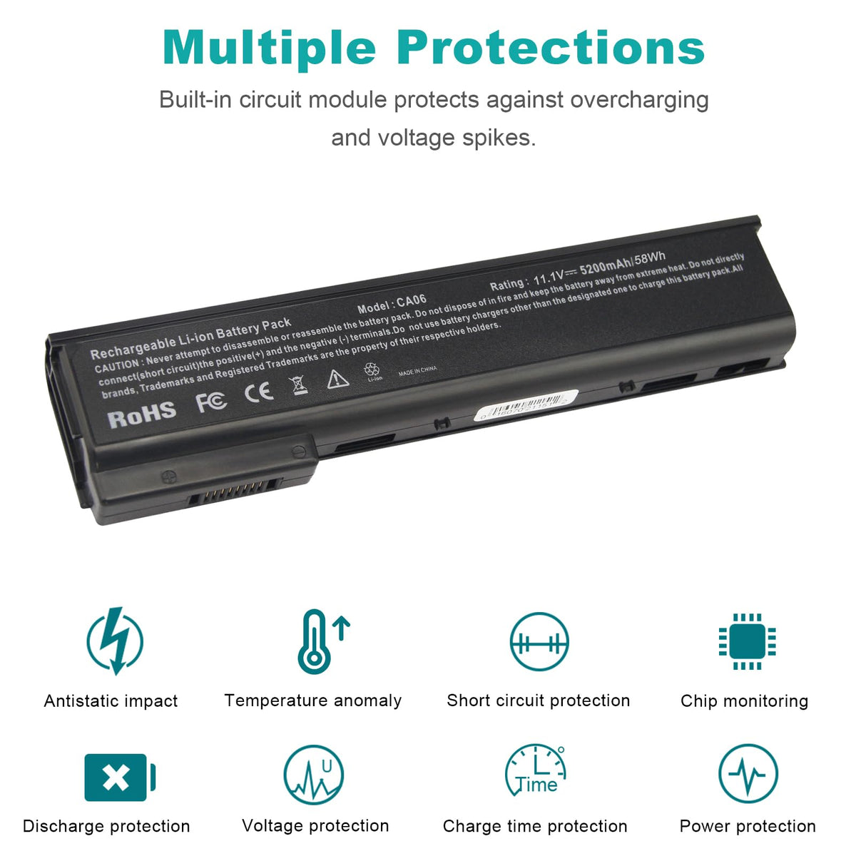 Fancy Buying CA06 side profile highlighting slim 6-cell design