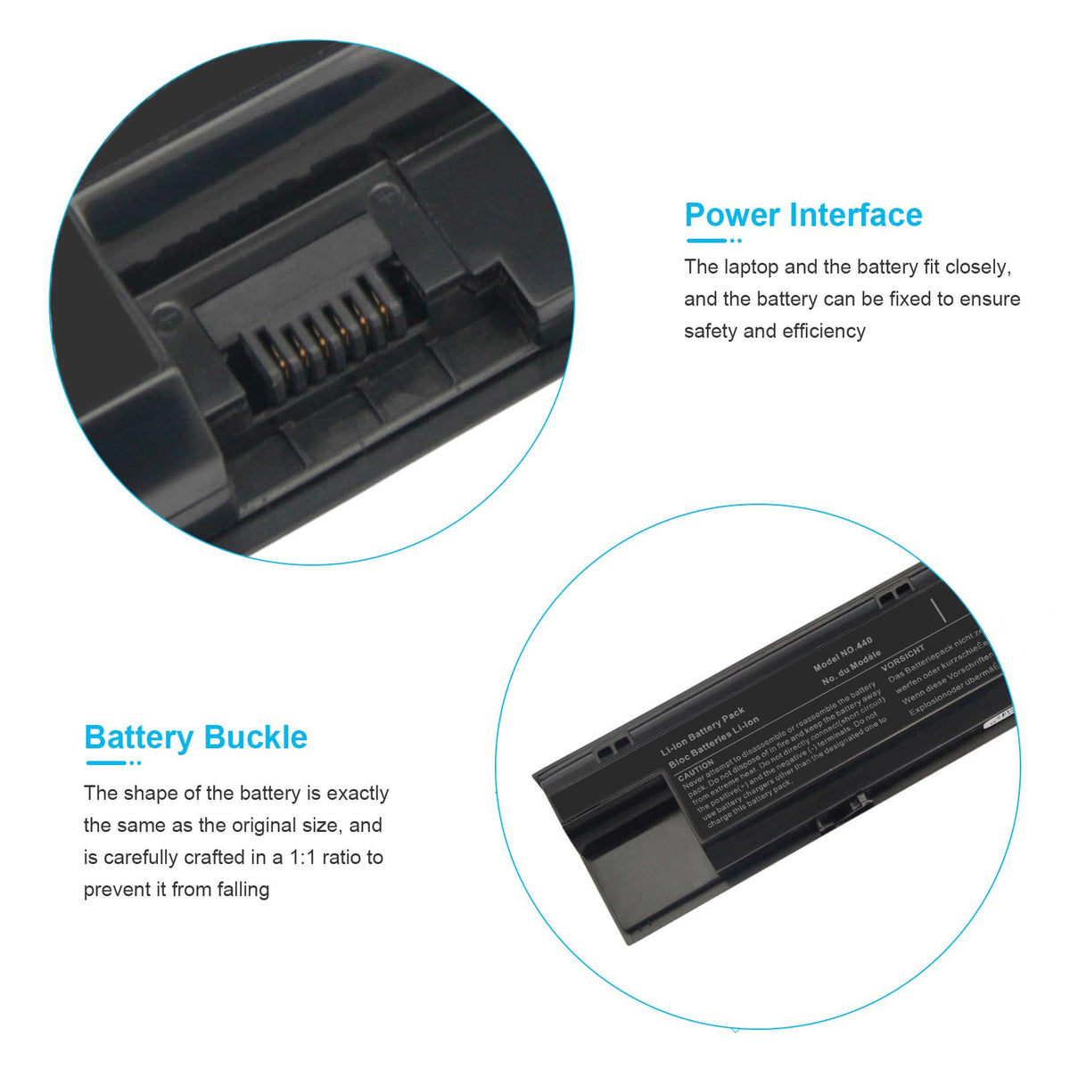 Fancy Buying connector and pins detail ensuring correct laptop connection