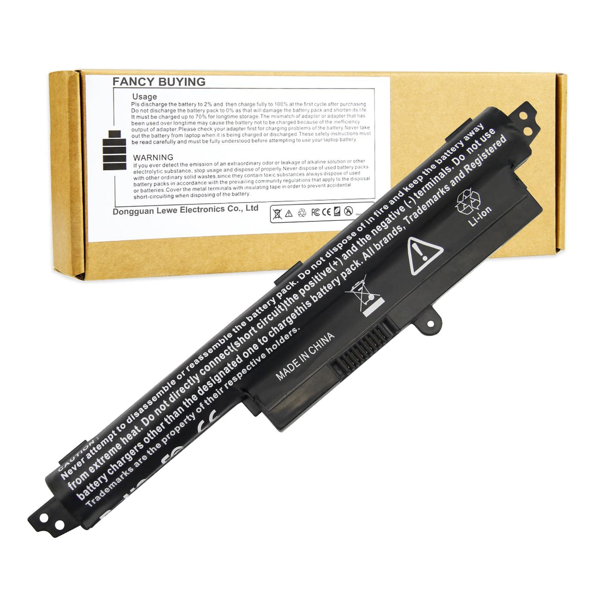 Fancy Buying front view of A31N1302 battery showing model and fit benefit