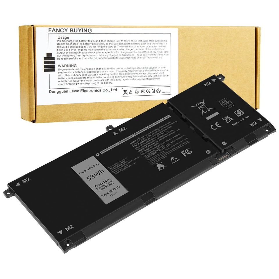 Fancy Buying front packaging showing H5CKD battery and model clarity benefit
