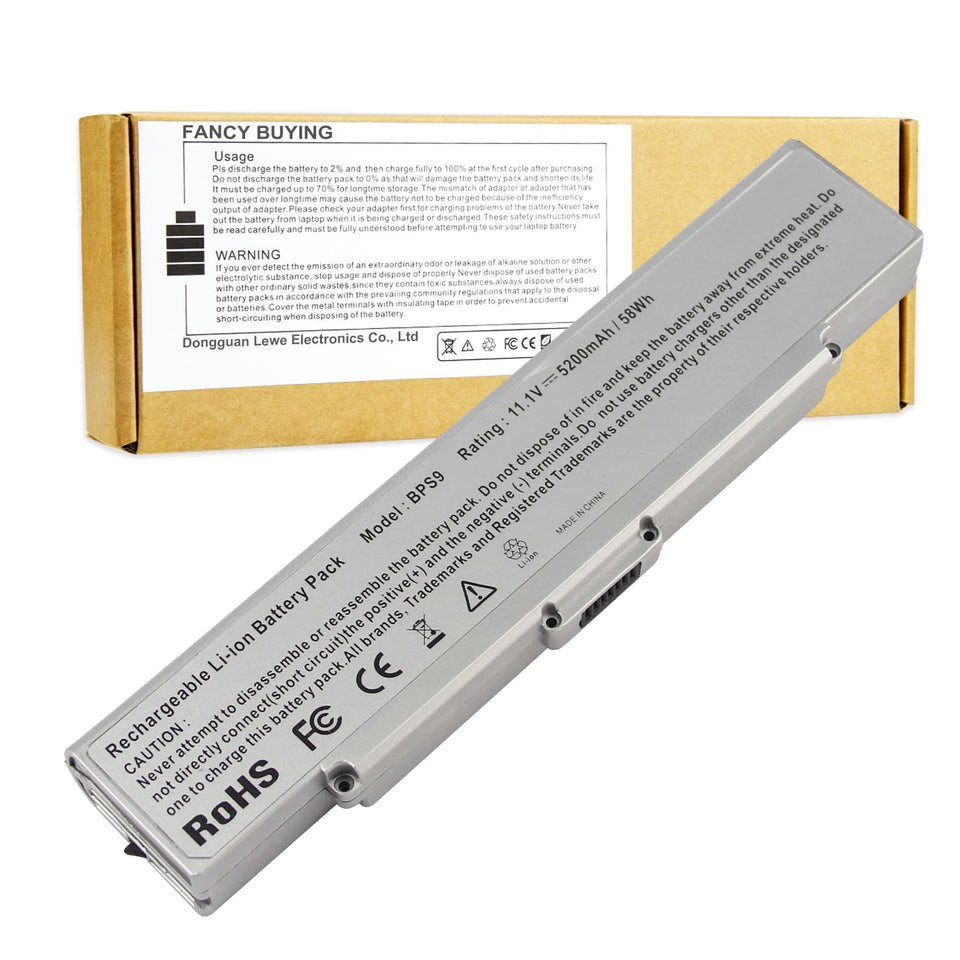 Fancy Buying battery front packaging showing model and fit benefits