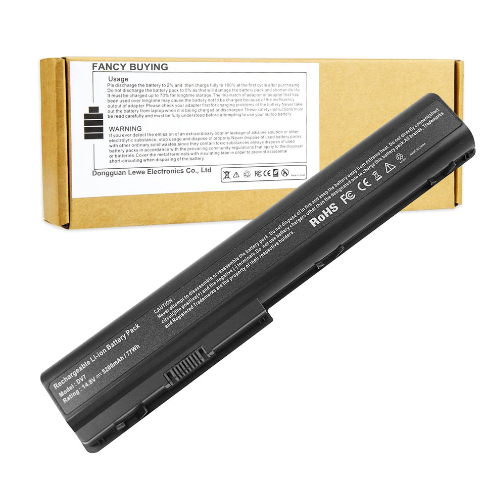 Fancy Buying front packaging showing battery and model compatibility benefits