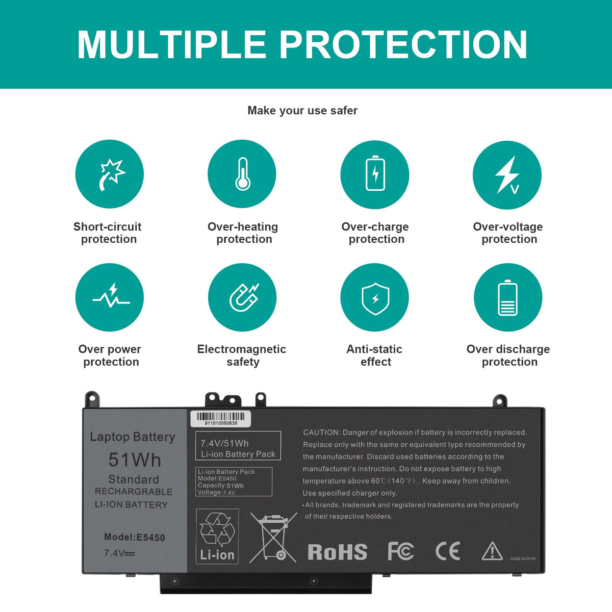 Fancy Buying sticker showing 51Wh capacity for predictable runtime benefit