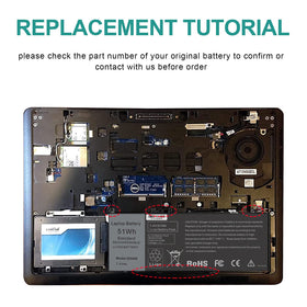 Fancy Buying battery installed in Dell Latitude demonstrating quick replacement and restored power