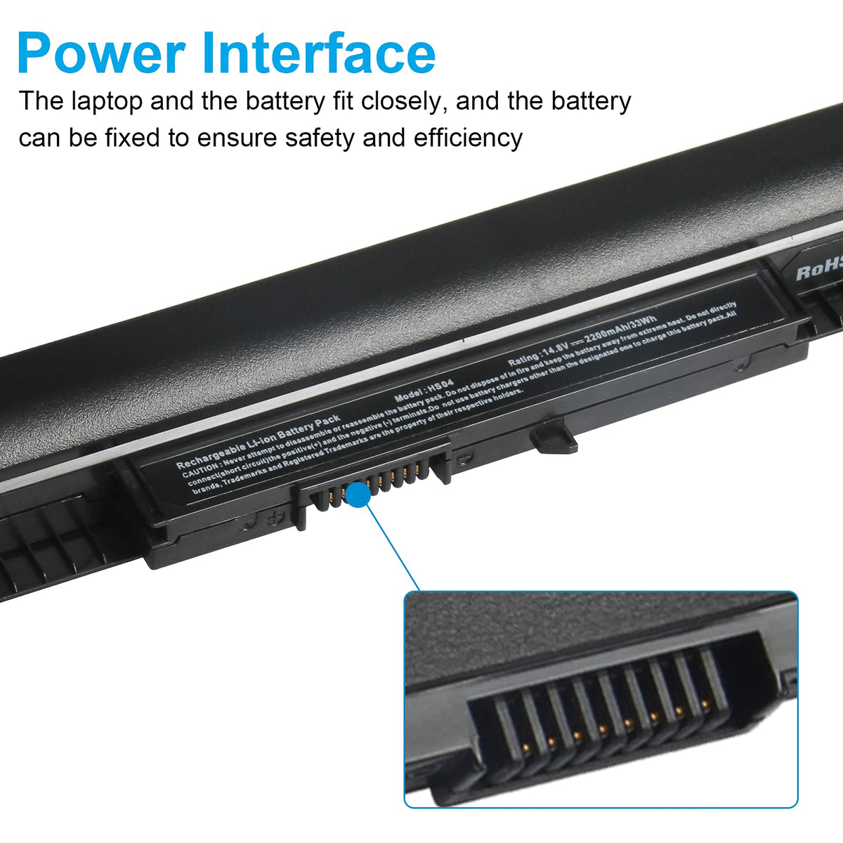 HP spare part battery compatible with HS04/HS03 series by Fancy Buying