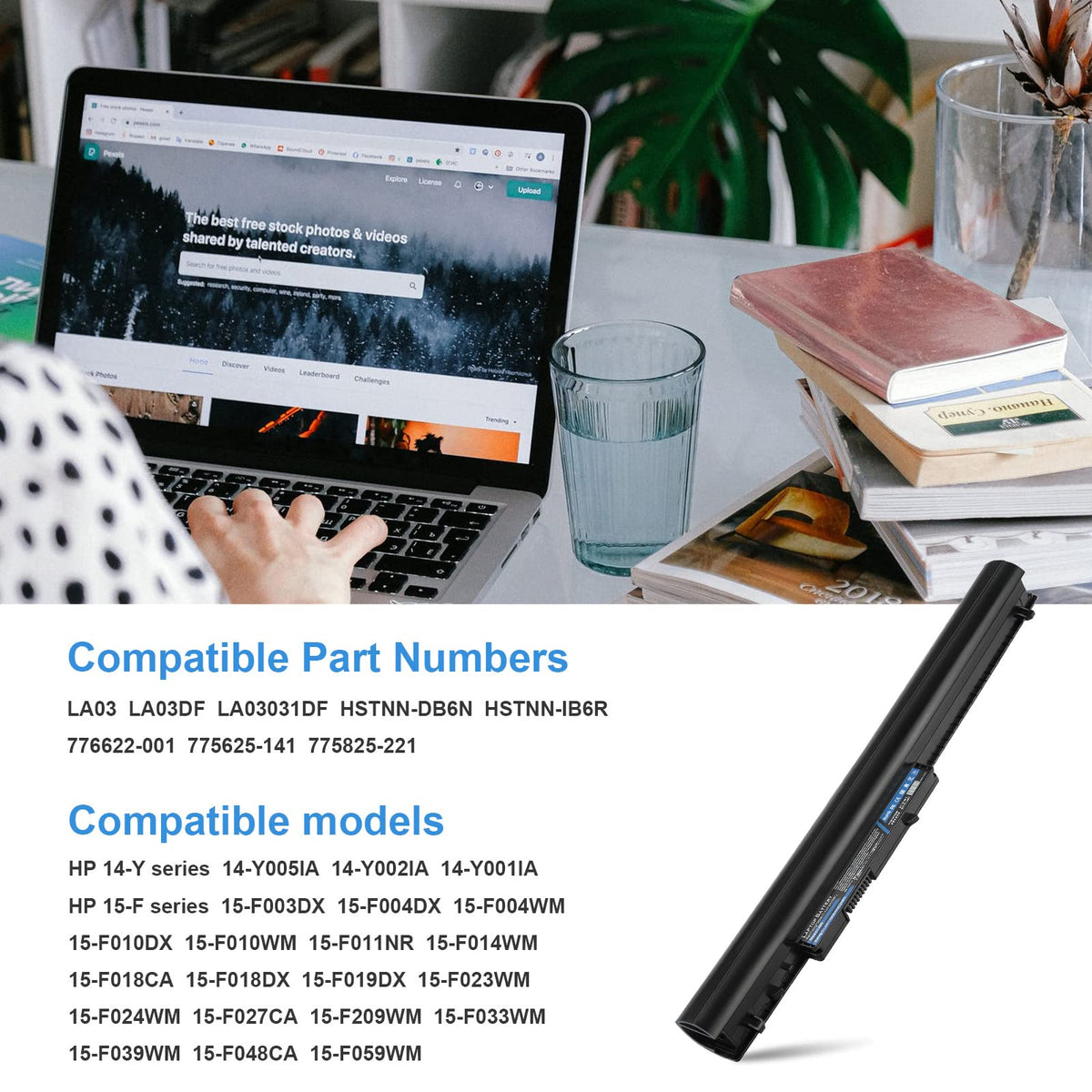 HSTNN-DB6N compatibility detail for HP models.