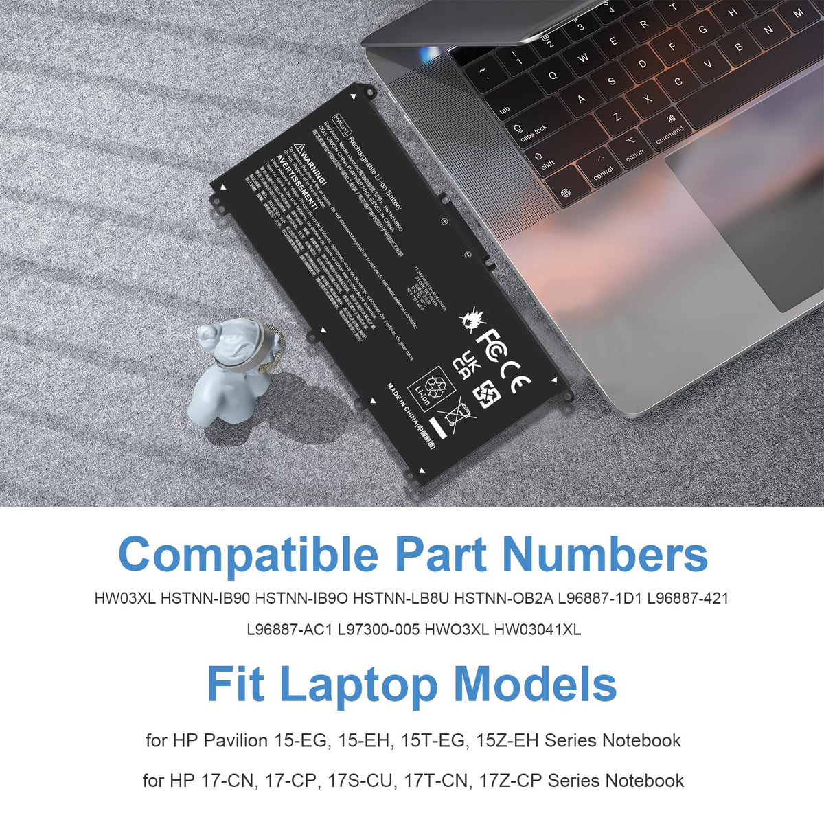 Fancy Buying HW03XL size comparison with phone showing compact scale benefit