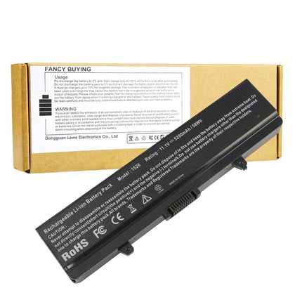 Fancy Buying battery front packaging showing model and benefit of straightforward replacement