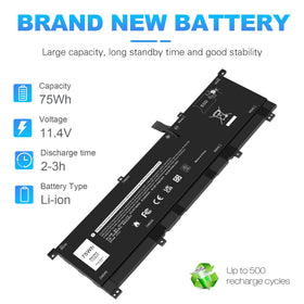 Fancy Buying battery installed in Dell XPS 15 9575 showing proper fit and restored portability