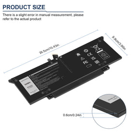 Fancy Buying battery label close-up showing part numbers and specs, ensures correct match
