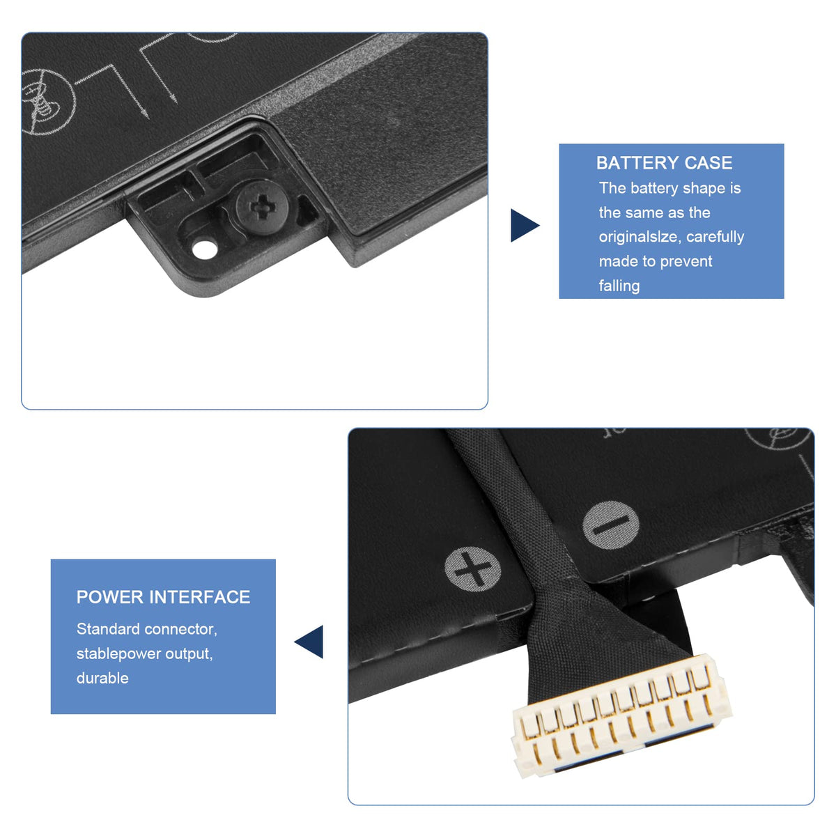 Fancy Buying battery edge connectors detail, clear contact design for reliable connection