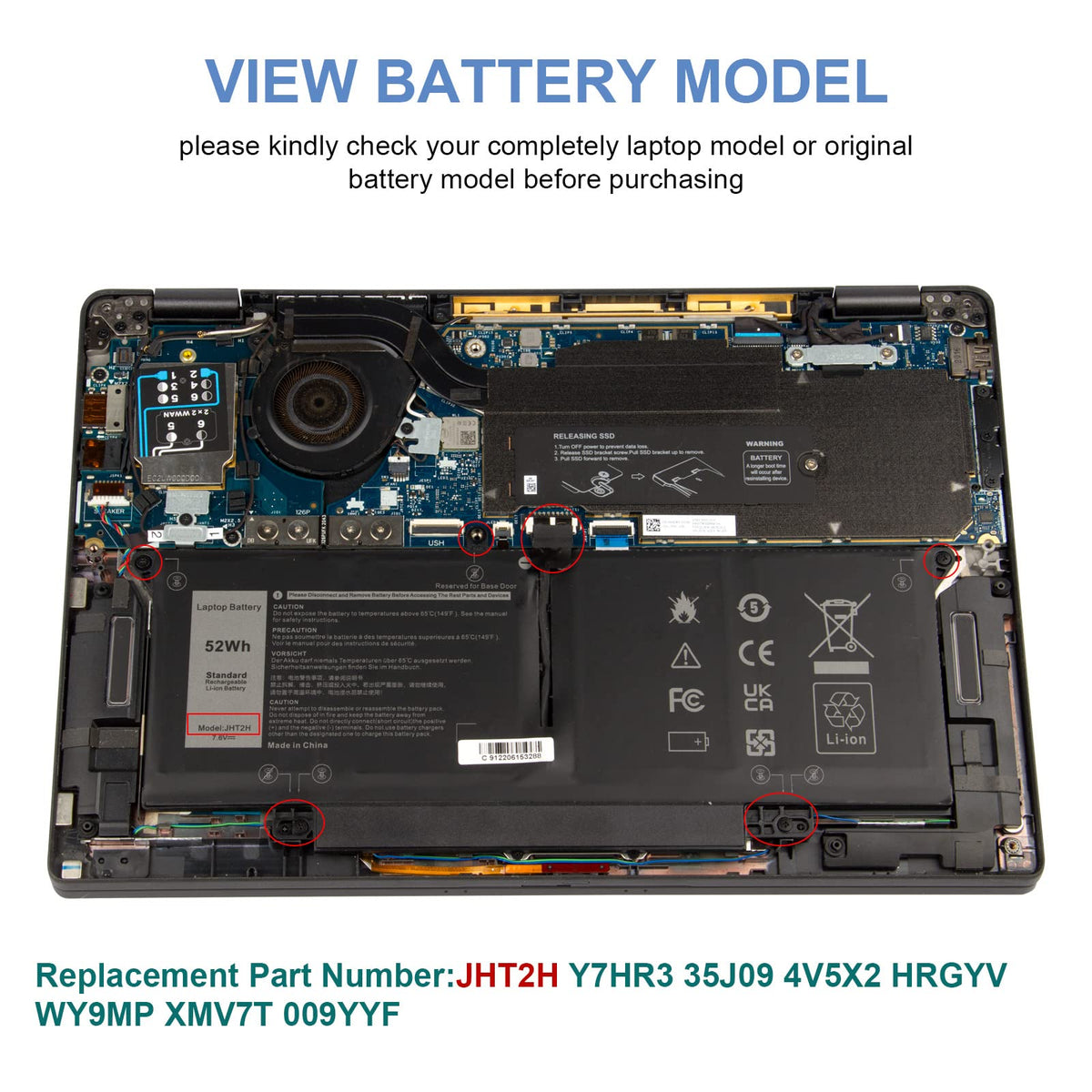 Fancy Buying battery safety certification marks CE FCC visible, confirms tested compliance