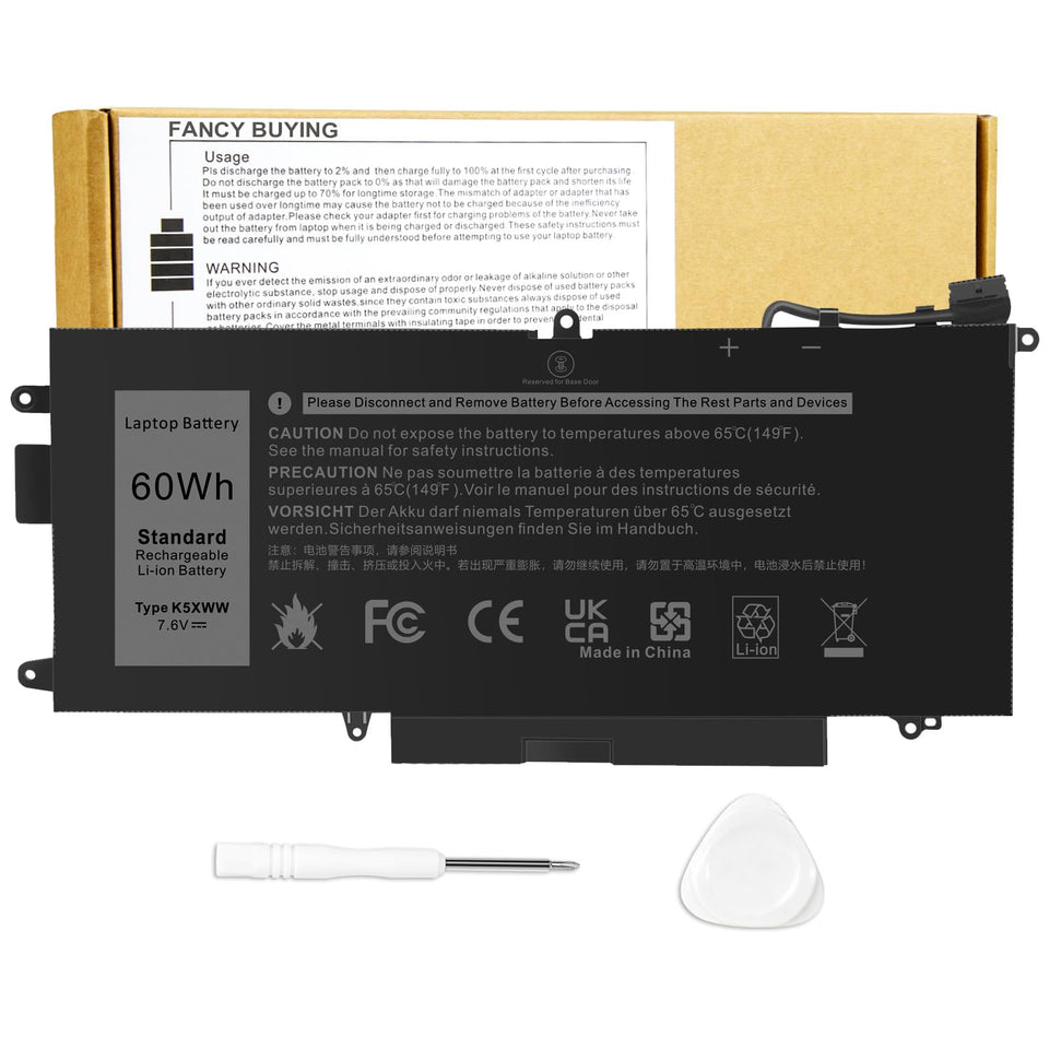 Fancy Buying K5XWW front view showing battery shape and OEM fit for quick identification