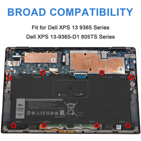 Fancy Buying lifestyle shot of XPS 13 in use with battery installed showing extended productivity