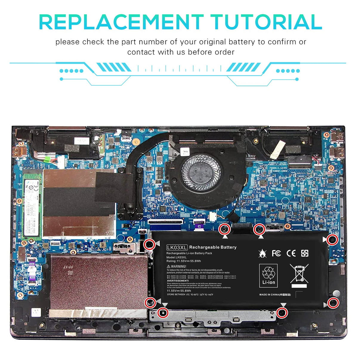 Fancy Buying LK03XL powering laptop on desk demonstrating reliable power for mobile productivity