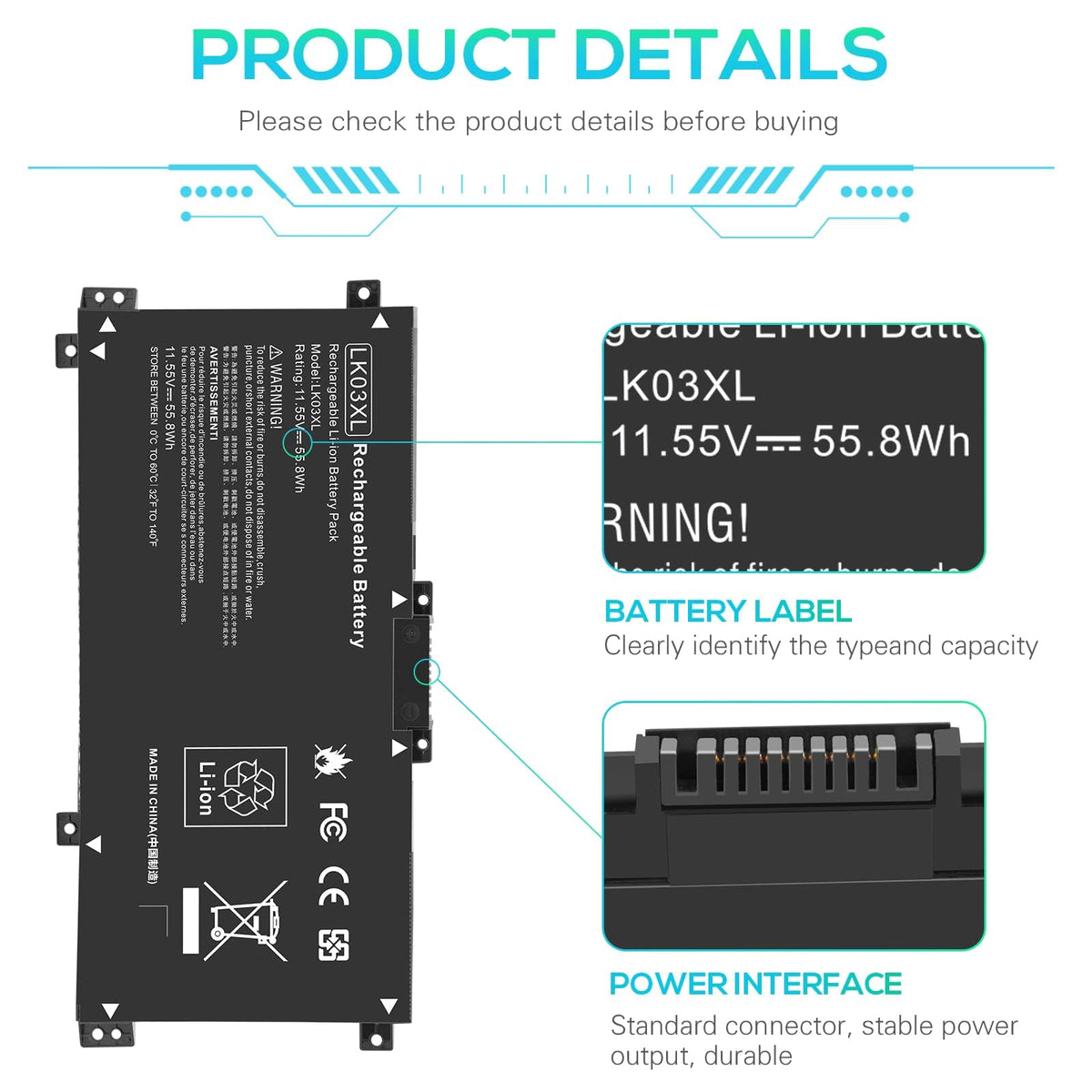 Fancy Buying LK03XL smart chip closeup highlighting built-in circuit protection