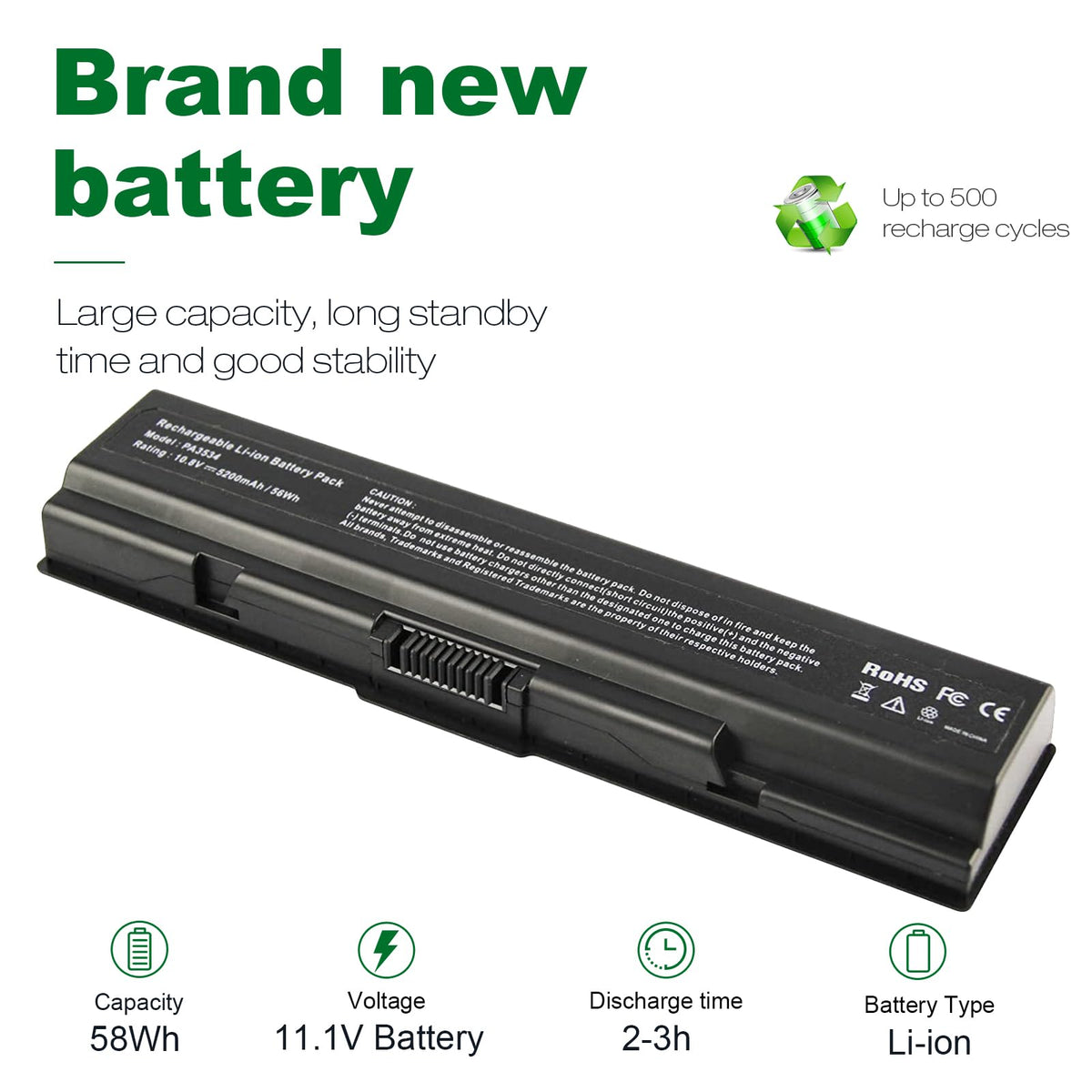 Fancy Buying PA3534U-1BRS battery for Toshiba Equium A200, upgrade replacement.