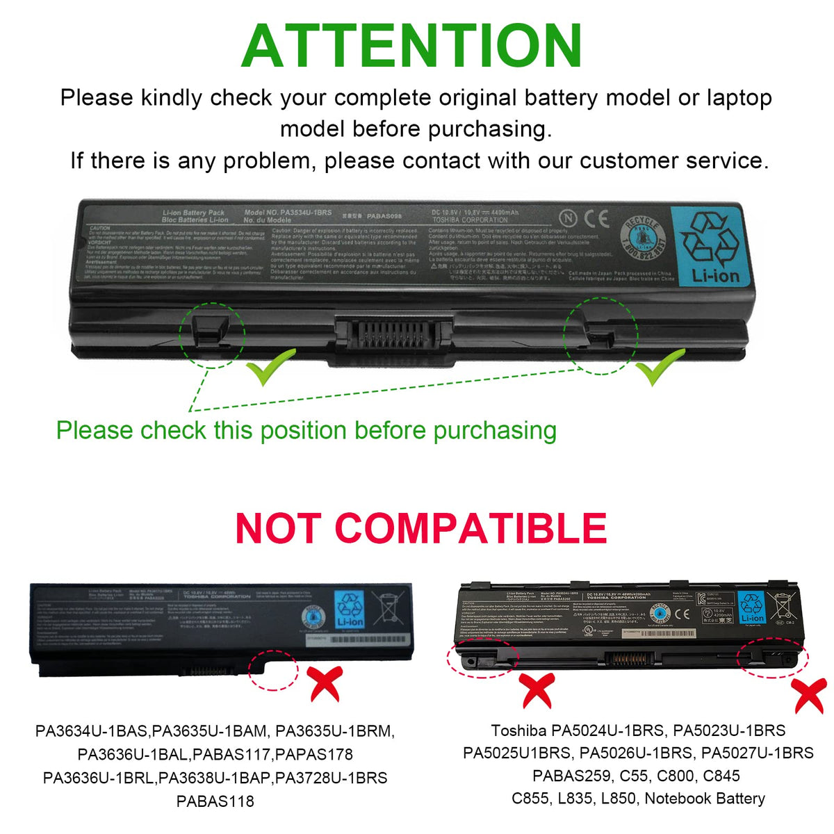 Fancy Buying PA3534U-1BRS battery for Toshiba Satellite L300 series, extended runtime.