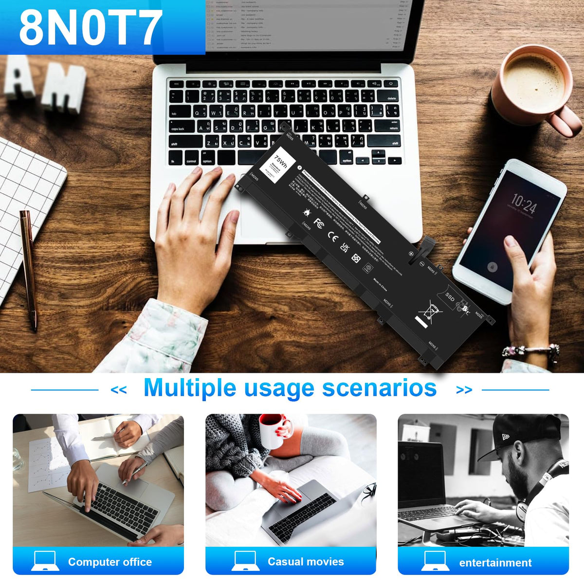 Fancy Buying packaging box with included screws and guide showing everything needed for installation