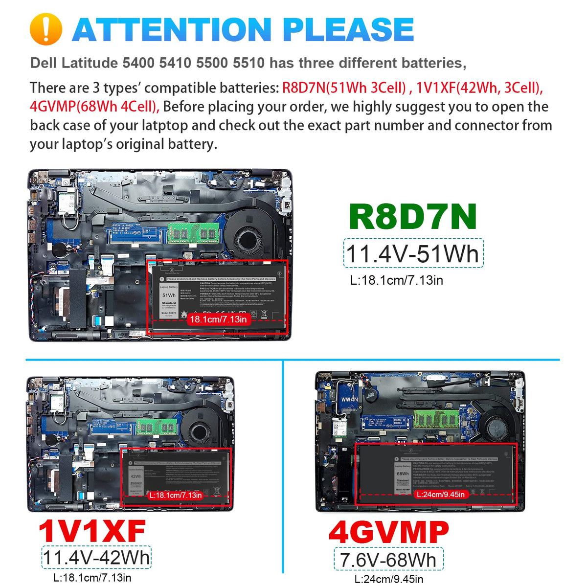 Fancy Buying R8D7N back label closeup showing part numbers and safety info