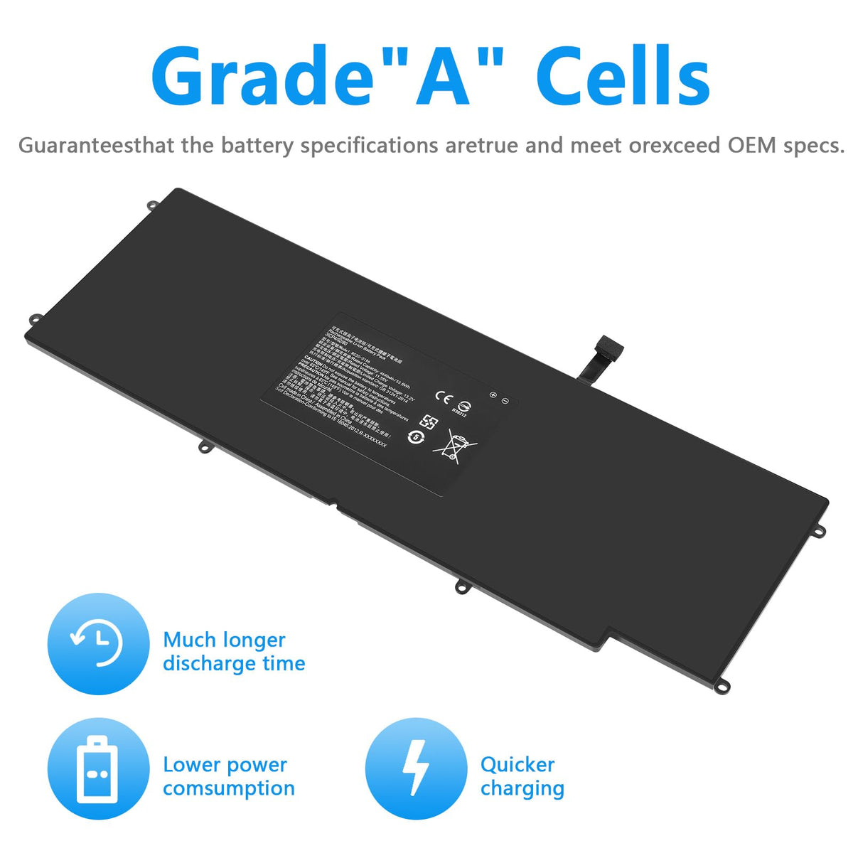 Fancy Buying side view showing cell stack delivering slim high-capacity benefit