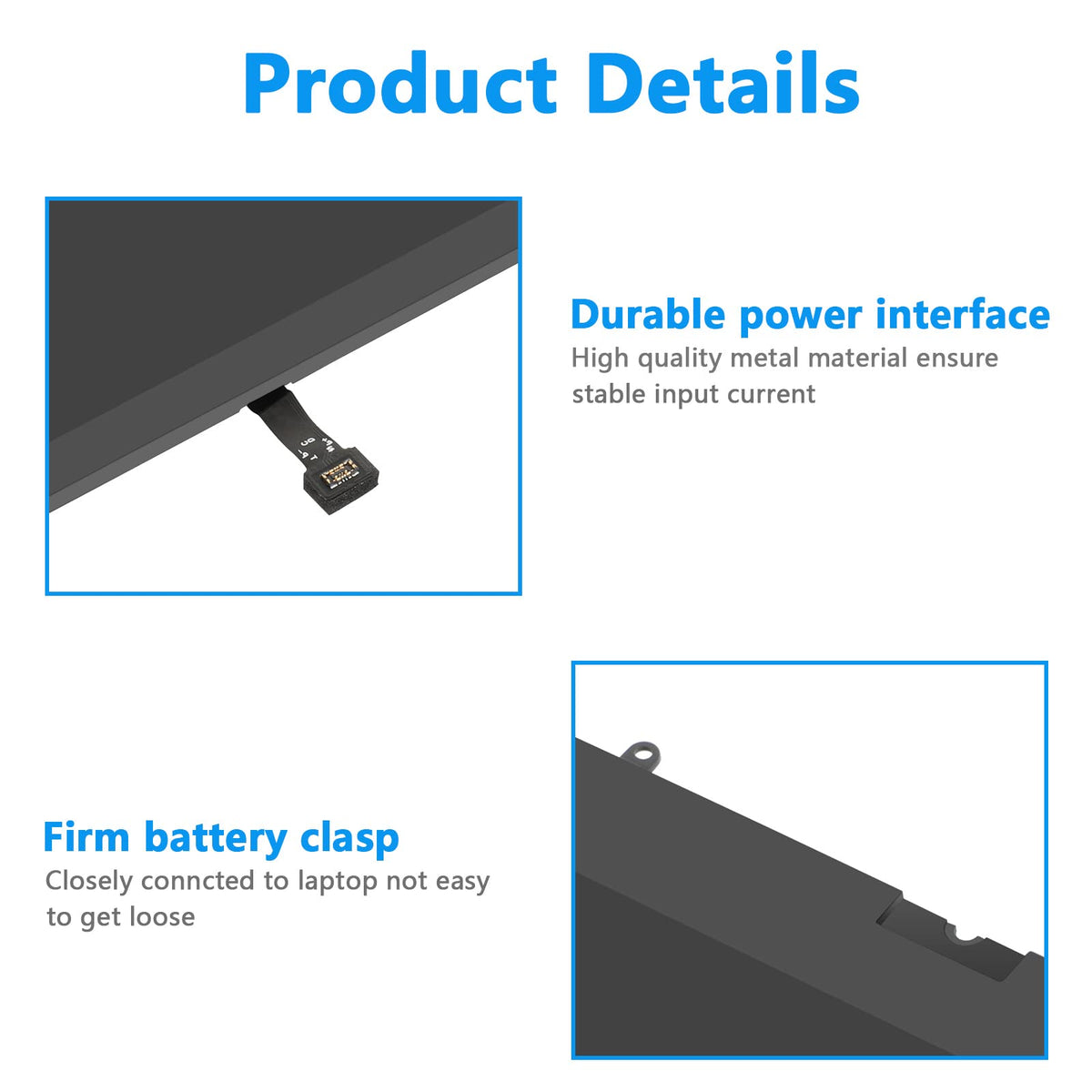 Fancy Buying battery connector and terminals visible for easy installation benefit