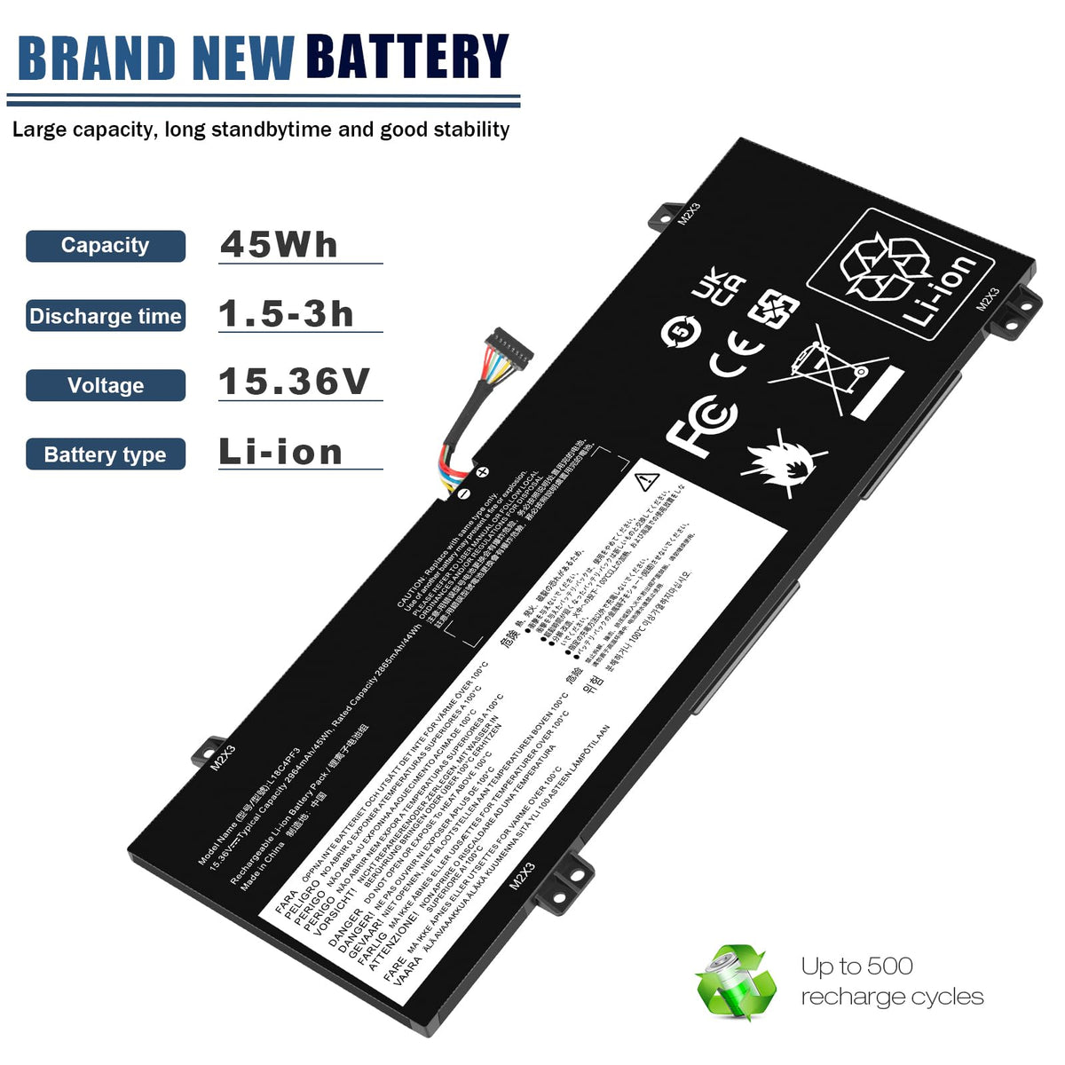 Fancy Buying battery connector and side profile view for easy installation