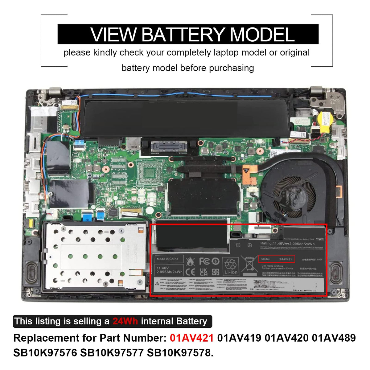 Fancy Buying battery side profile demonstrating slim design and space-saving benefit