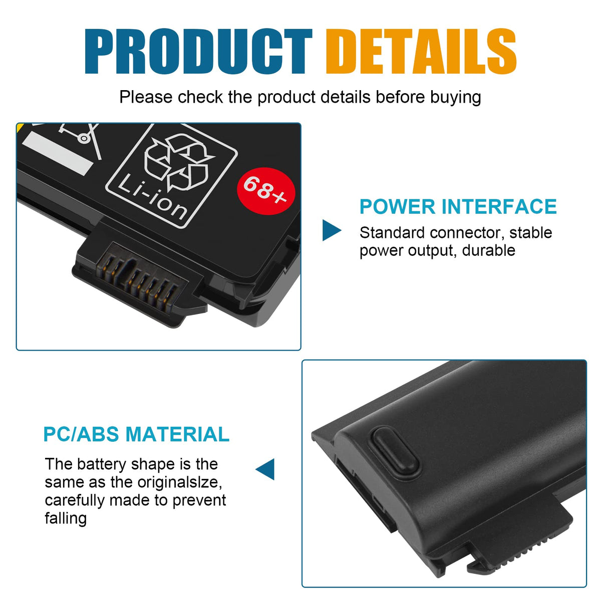Fancy Buying battery next to a ruler for size comparison showing compact form factor benefit