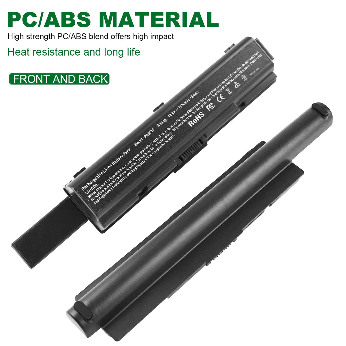 Fancy Buying closeup of top label with part numbers for quick compatibility verification