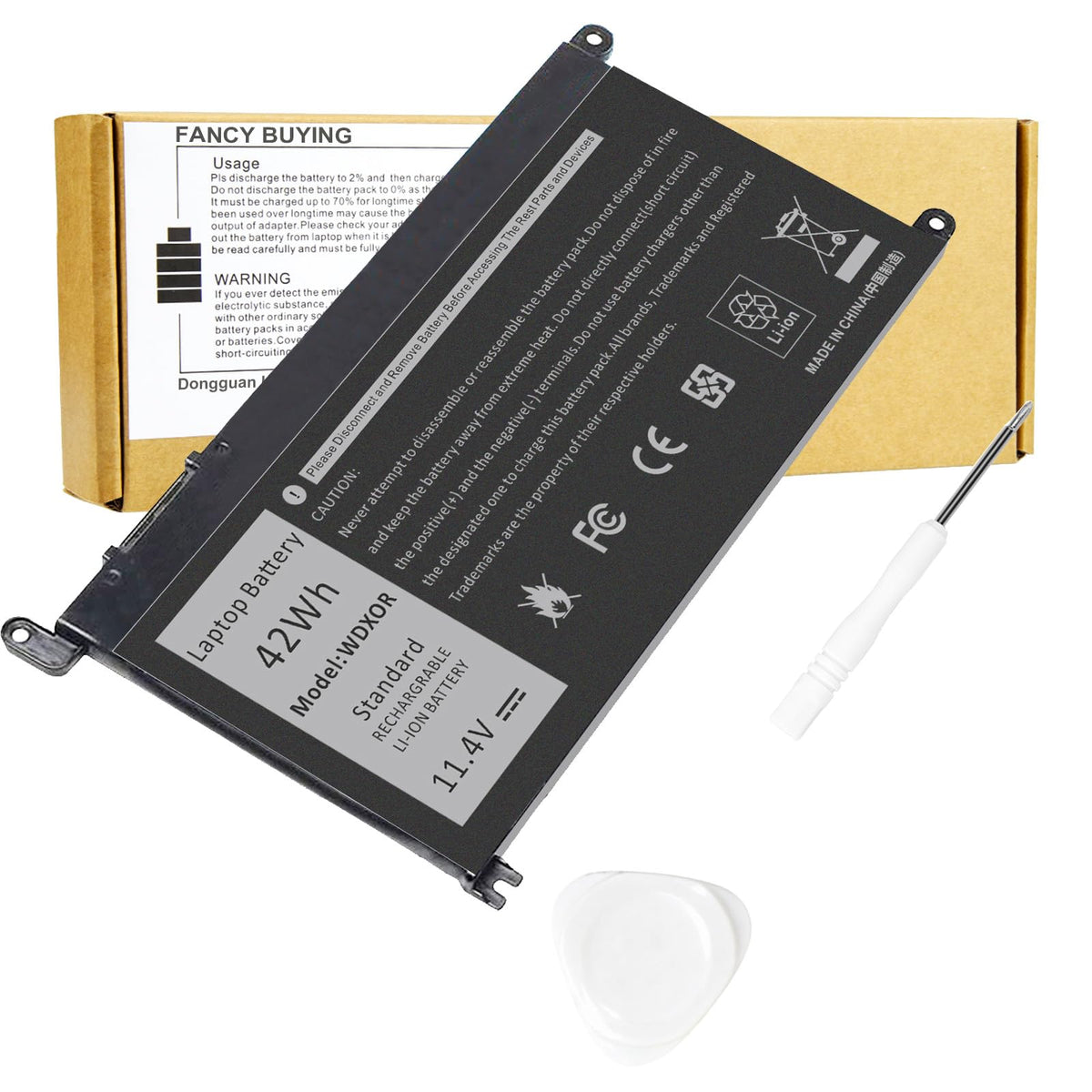 Fancy Buying WDX0R front view showing battery and fit reassurance