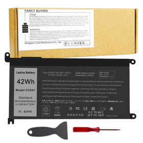 Fancy Buying battery front label showing model and fit benefit