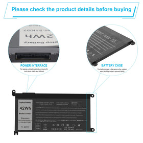 Fancy Buying specs sticker showing voltage and capacity clarity