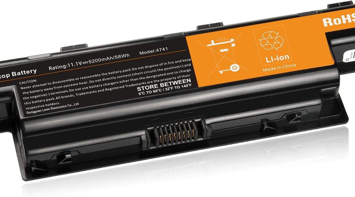 Fancy Buying AS10D31 58Wh battery label clearly identifies model and safety features