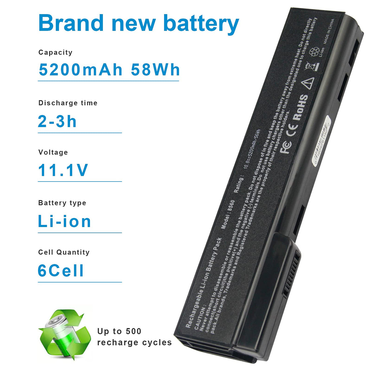 Fancy Buying 6-cell Li-Polymer battery, compact and lightweight.