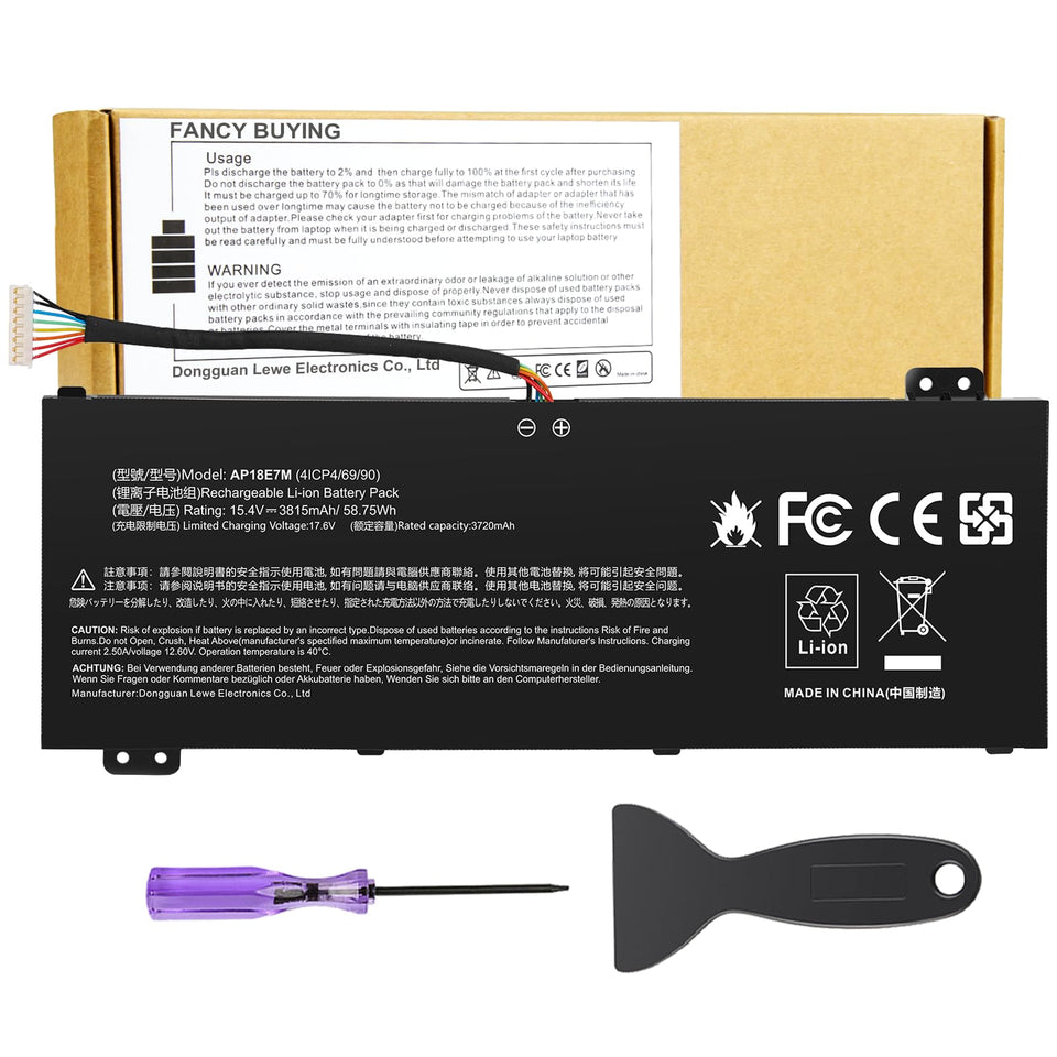Fancy Buying AP18E7M front view showing compact battery and correct fit