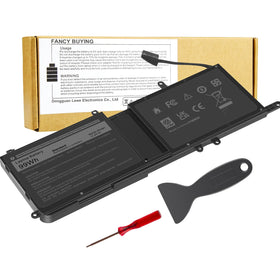 Fancy Buying front view of replacement battery showing full pack and benefit of clear fit
