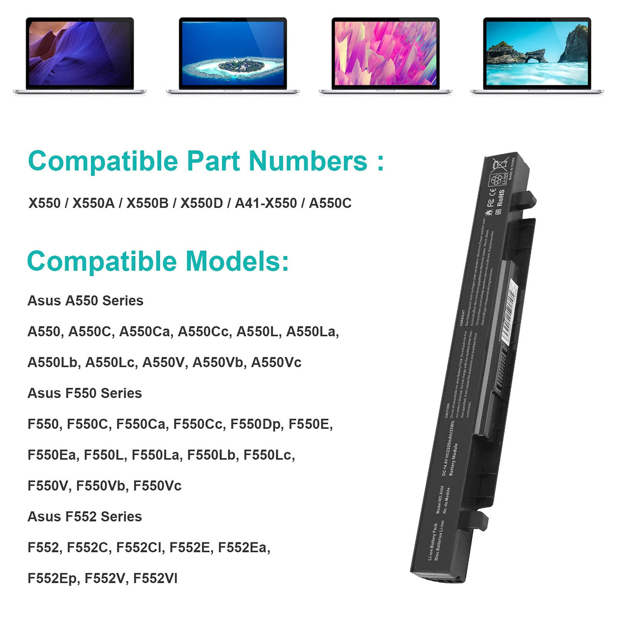Fancy Buying battery installed in ASUS X550 giving restored laptop runtime