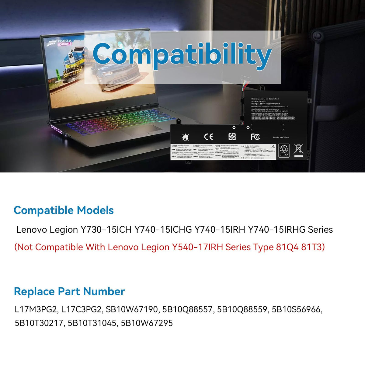 Fancy Buying battery installed in Lenovo Legion laptop restoring portable power quickly