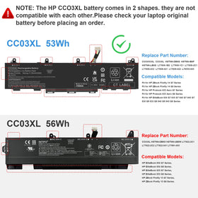 Fancy Buying battery label closeup with part numbers for precise model matching benefit